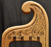 talharpa Odin, dtail de la tte